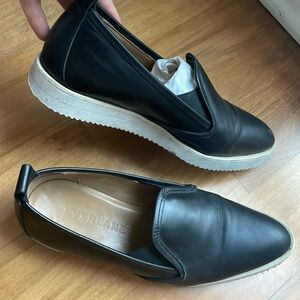 Everlane black leather Street sneakers black leather loafers 6.5
